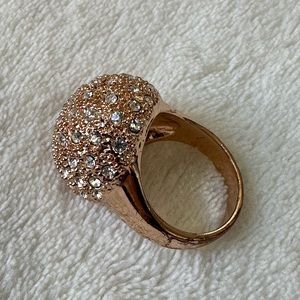 BCBGMAXAZRIA Statement Ring Rose Gold Size 8